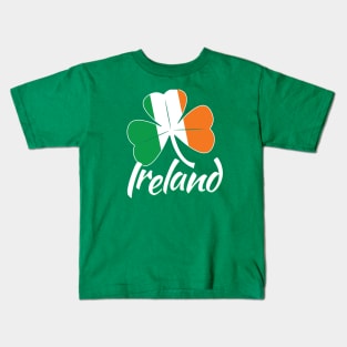 Ireland Shamrock Flag Kids T-Shirt